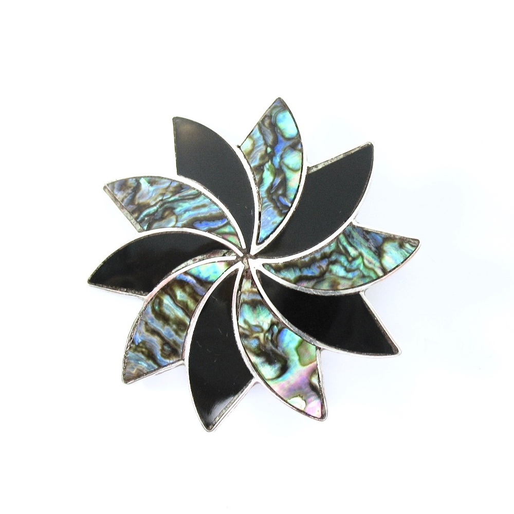 TAXCO Sterling Pendant Brooch, Star, Eagle Mark